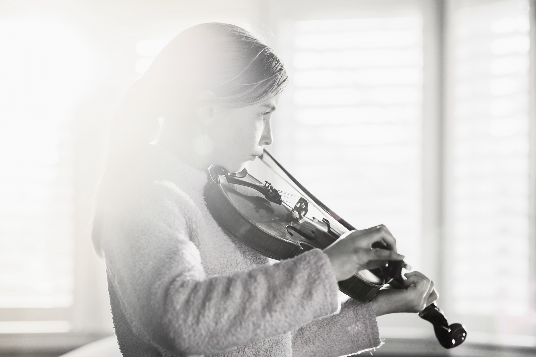 Children learning music